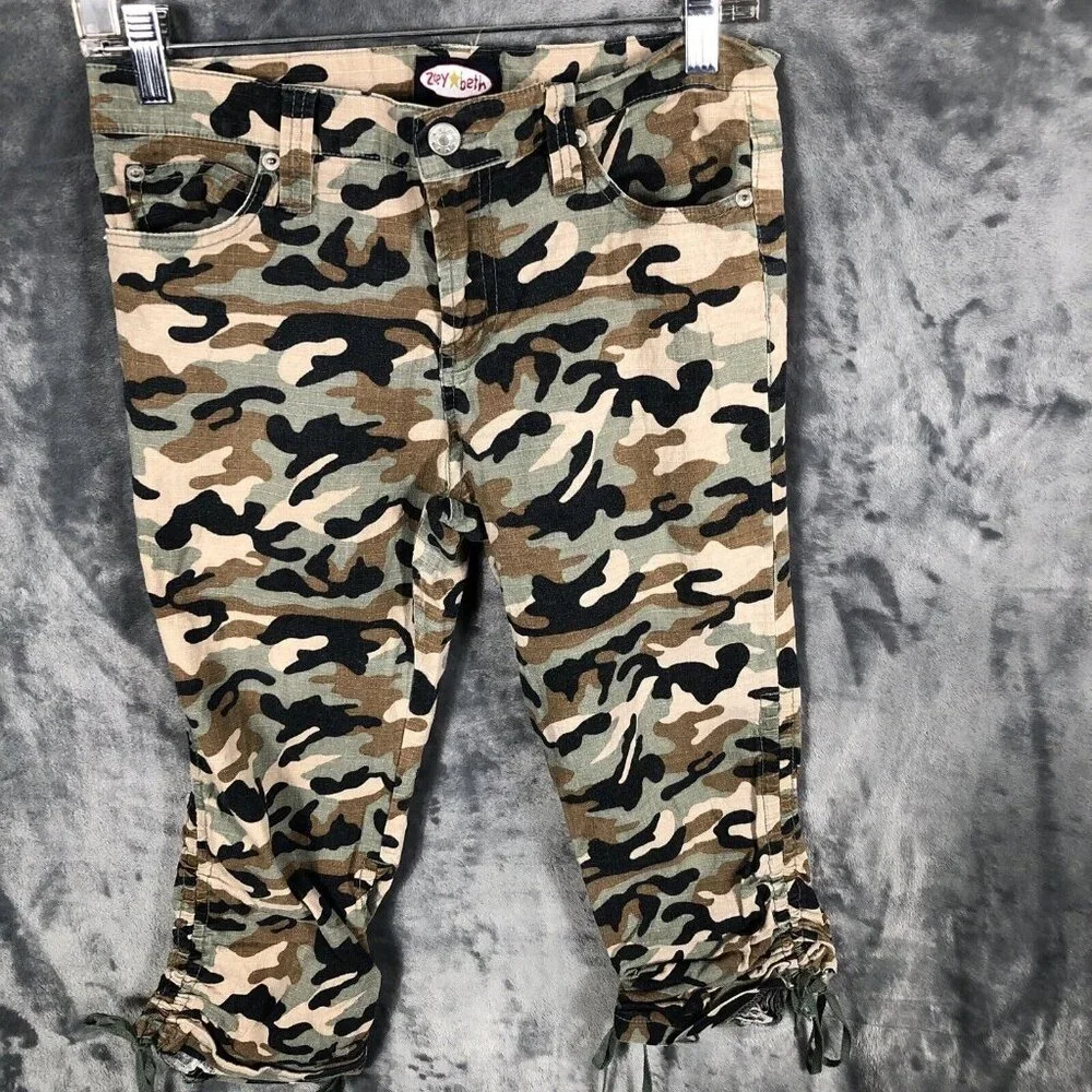 Zoey Beth Shorts Girls 9 Camouflage Bermuda Pants - Picture 1 of 9